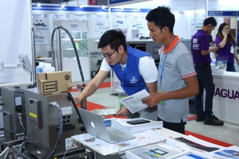 缅甸仰光橡塑和印刷包装展览会展会现场图片