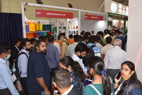 印度塑料橡胶展览会展会现场图片