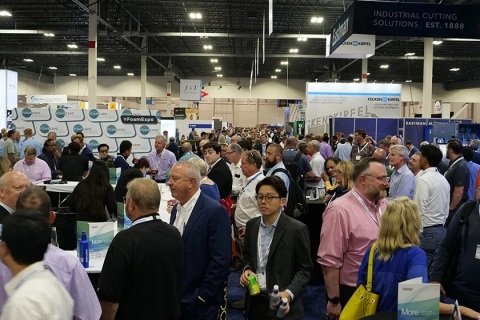 美国胶粘剂及密封展览会展会现场图片