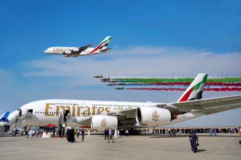 中东阿联酋迪拜航空展览会展会现场图片