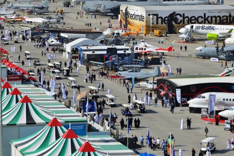 中东阿联酋迪拜航空展览会展会现场图片