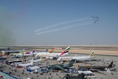 中东阿联酋迪拜航空展览会展会现场图片