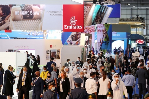 中东阿联酋迪拜航空展览会展会现场图片