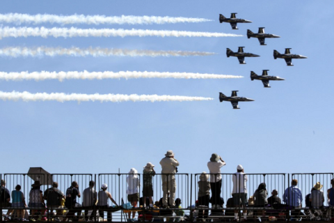 美国圣地亚哥军用航空展展会现场图片