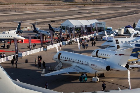 美国公务航空展览会展会现场图片