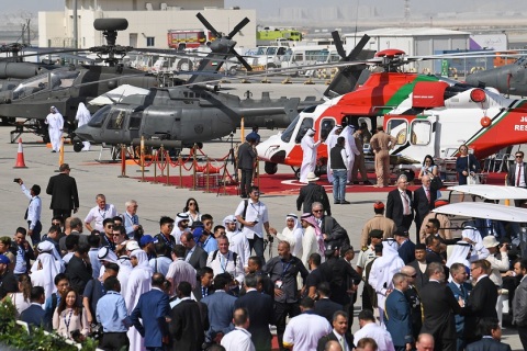 中东阿联酋迪拜航空展览会展会现场图片