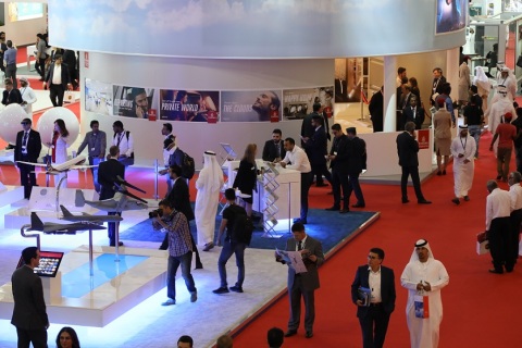 中东阿联酋迪拜航空展览会展会现场图片