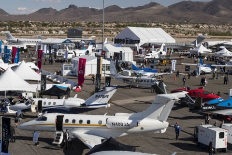 美国公务航空展览会展会现场图片