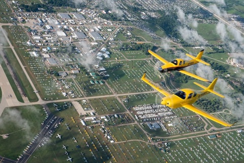 美国奥什科什航空展览会展会现场图片