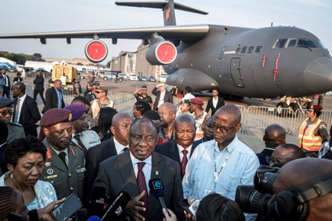 南非开普敦航空及国防展览会AAD展会现场图片