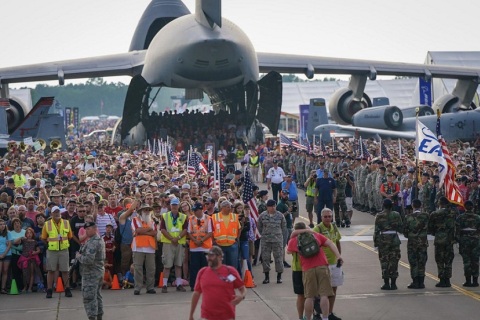 美国佛罗里达航空展展会现场图片