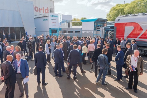 俄罗斯圣彼得堡轨道交通展览会展会现场图片