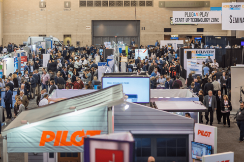 美国世界快递物流展览会展会现场图片