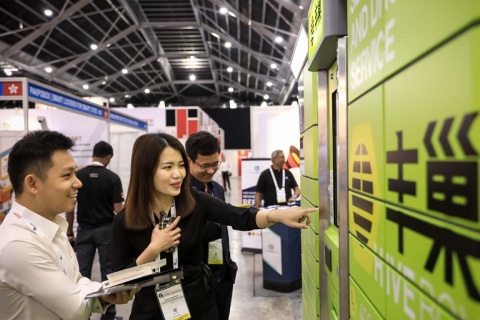 新加坡包裹物流展览会展会现场图片