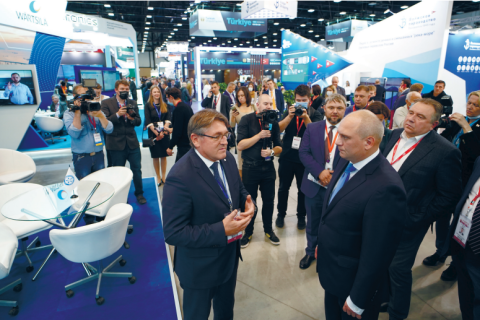 俄罗斯圣彼得堡海事展览会展会现场图片