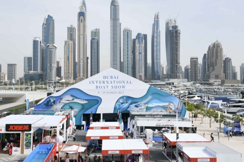 中东阿联酋迪拜游艇展览会展会现场图片