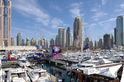 中东阿联酋迪拜游艇展览会展会现场图片