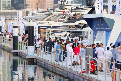 中东阿联酋迪拜游艇展览会展会现场图片