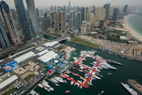 中东阿联酋迪拜游艇展览会展会现场图片