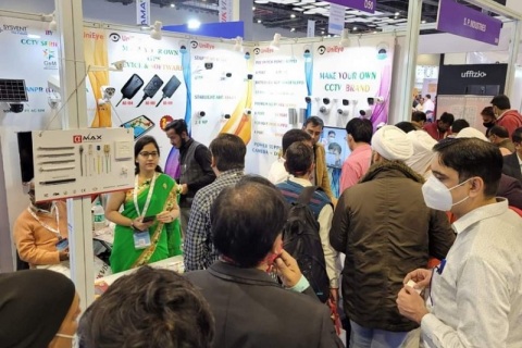 印度新德里安防展览会展会现场图片