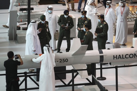 中东阿联酋阿布扎比防务展览会展会现场图片