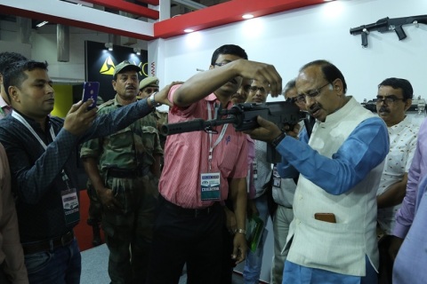 印度新德里军警防务展览会展会现场图片