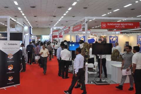 印度新德里军警防务展览会展会现场图片