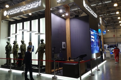 俄罗斯莫斯科军警防务展览会展会现场图片