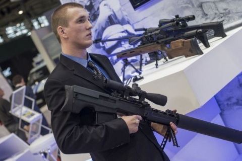 俄罗斯莫斯科军警防务展览会展会现场图片