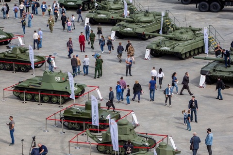 俄罗斯莫斯科军警防务展展会现场图片