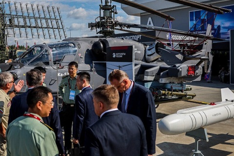 俄罗斯莫斯科军警防务展展会现场图片
