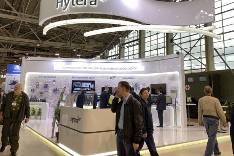 俄罗斯莫斯科军警防务展览会展会现场图片