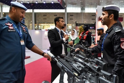 卡塔尔国土安全及军警装备展览会展会现场图片