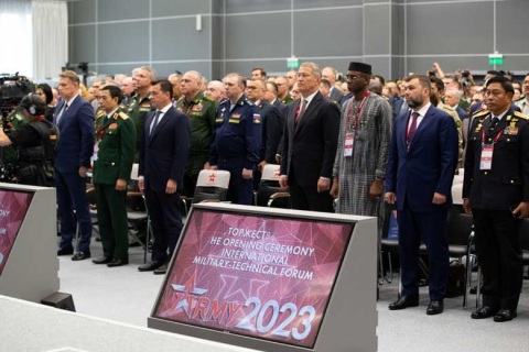 俄罗斯莫斯科军警防务展展会现场图片