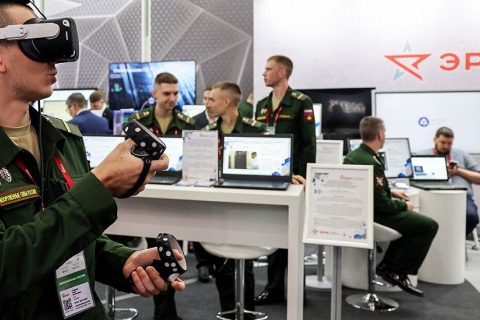 俄罗斯莫斯科军警防务展展会现场图片