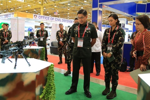 菲律宾马尼拉军警防务展览会展会现场图片