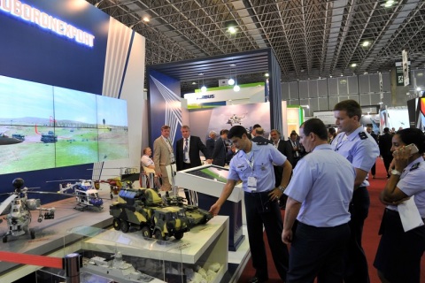 巴西里约热内卢军警防务展览会展会现场图片