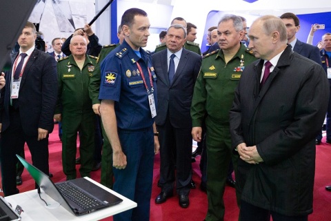 俄罗斯莫斯科军警防务展展会现场图片