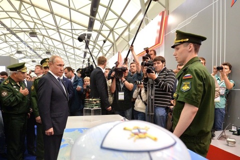 俄罗斯莫斯科军警防务展展会现场图片