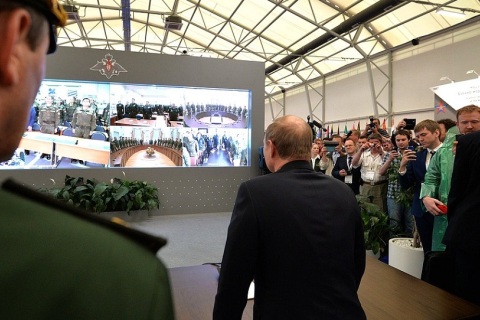 俄罗斯莫斯科军警防务展展会现场图片