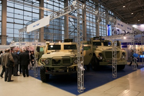 俄罗斯莫斯科军警防务展览会展会现场图片