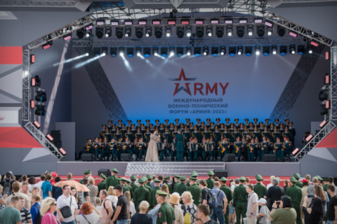 俄罗斯莫斯科军警防务展展会现场图片