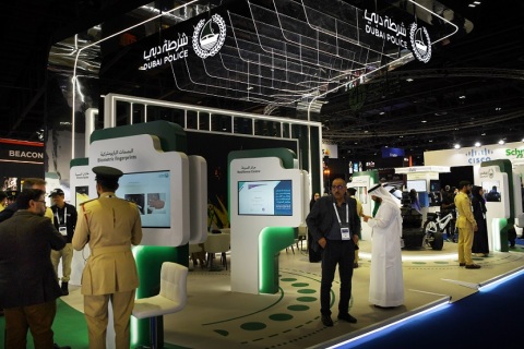 中东阿联酋迪拜军警、反恐、调查、警用装备展展会现场图片