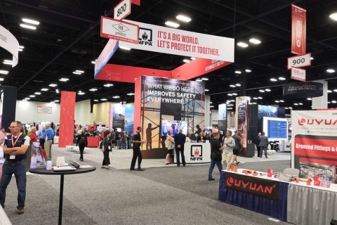 美国消防展览会展会现场图片