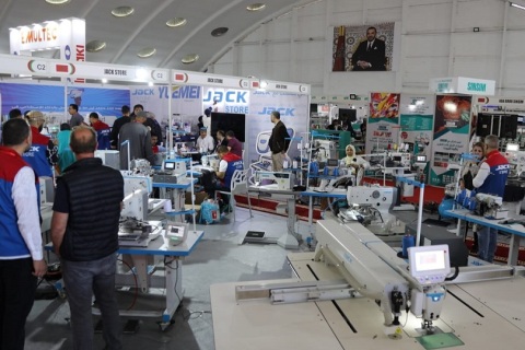 摩洛哥纺织机械和纺织服装面料展览会展会现场图片