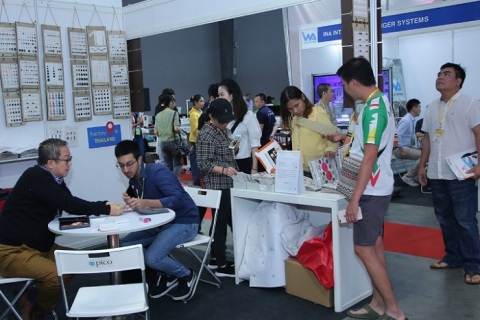 缅甸仰光纺织服装展览会展会现场图片