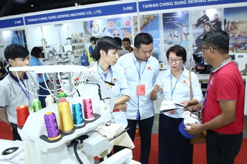 缅甸仰光纺织服装展览会展会现场图片