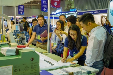 越南河内纺织面料及制衣工业展览会展会现场图片