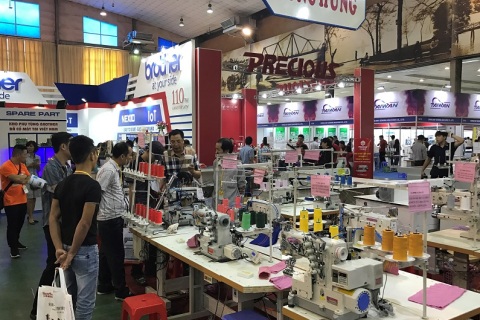 越南河内纺织面料及制衣工业展览会展会现场图片