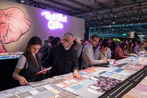 意大利米兰纺织面料展览会展会现场图片